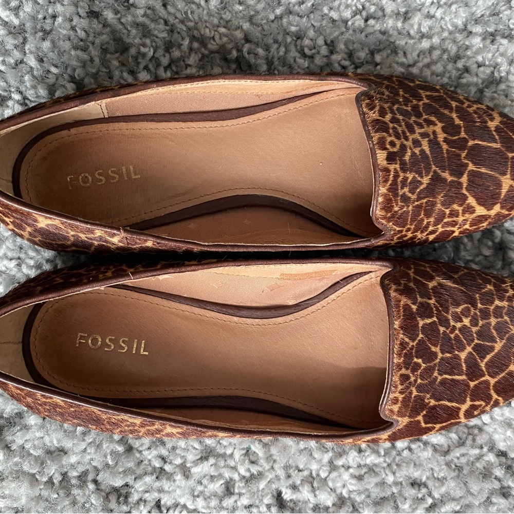 Fossil Women's Animal Print Loafers